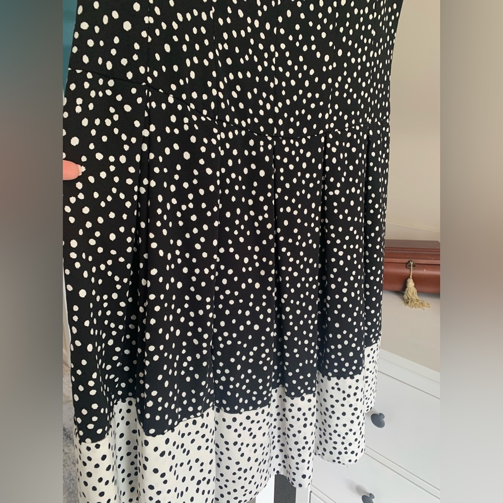 Lauren Ralph Lauren Dress! Sz8 ⚫️⚪️ - Picture 3 of 8